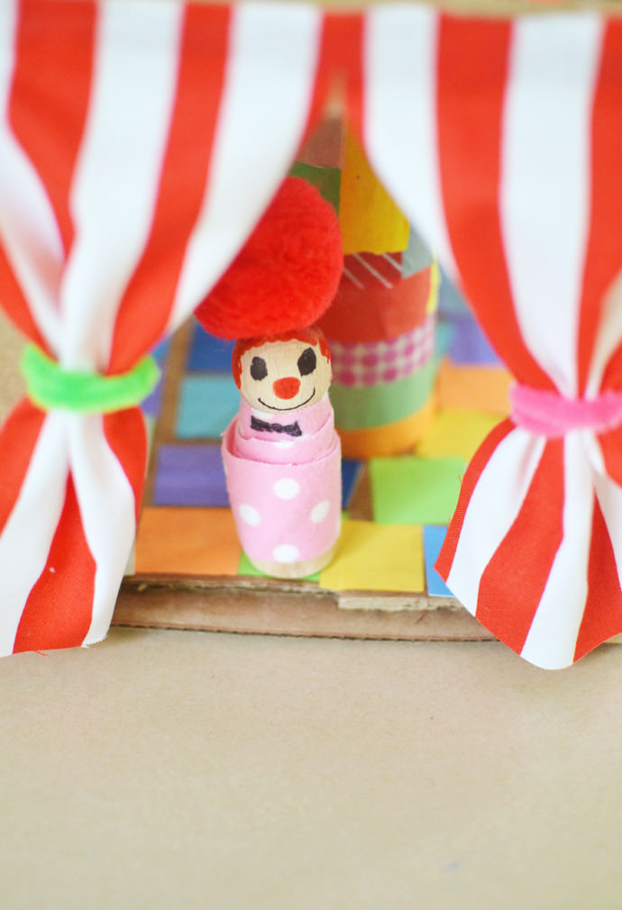 DIY Colorful Cardboard Circus Tents