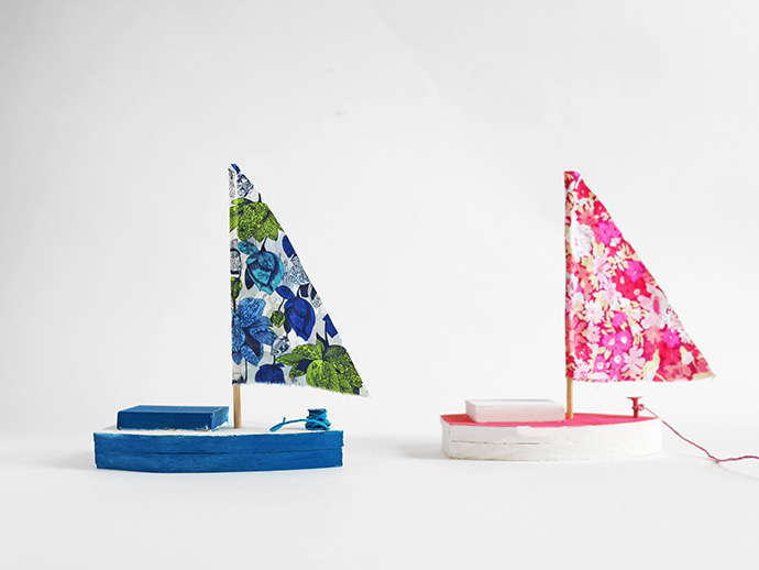 Drawing Wooden Sailboats Home DIY Education Toy Creative Painted White Models Childrens Coloring Handmade DIY Boats Toy（3pack）