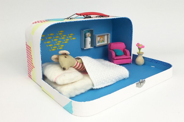 DIY Upcycled Suitcase Dollhouse for Kids