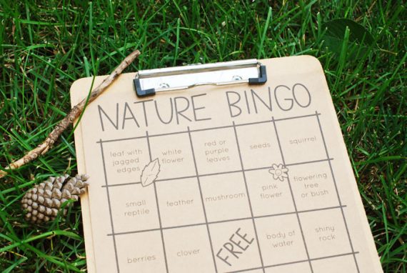 nature listening bingo