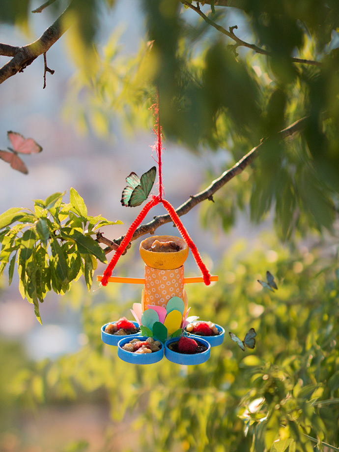 DIY Up-cycled Butterfly Feeder