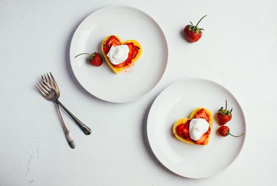 Heart-Shaped Strawberry Shortcakes | Handmade Charlotte