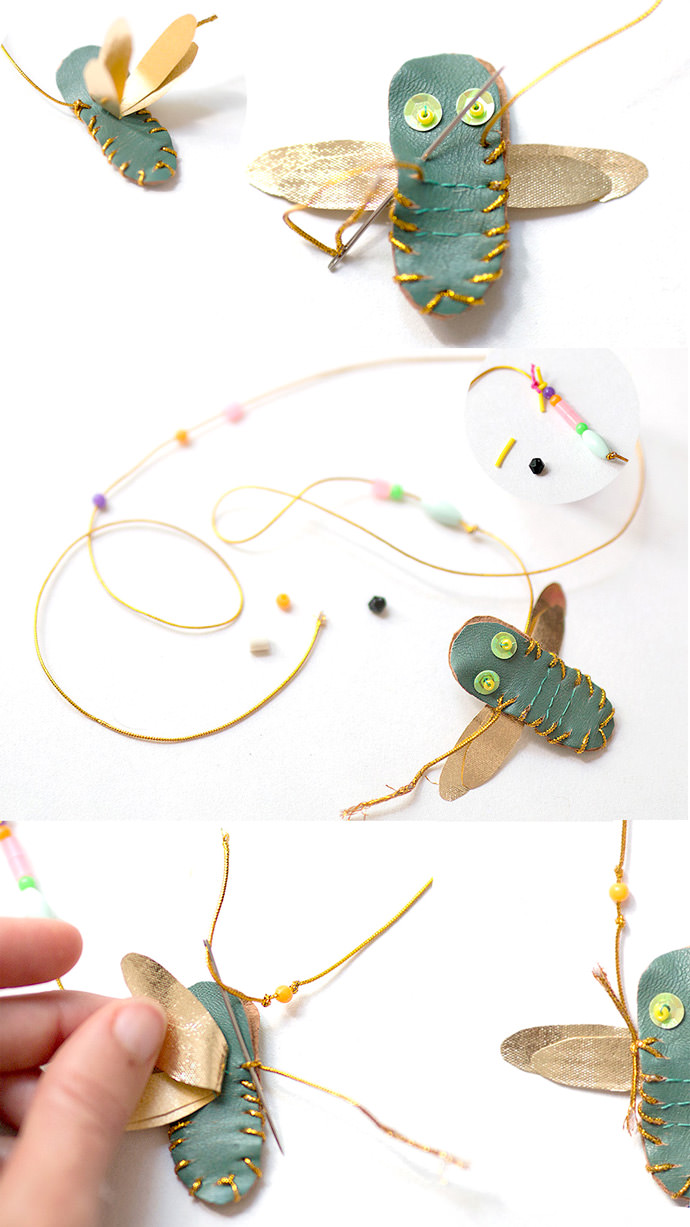 Make Your Own DIY Dragonfly Necklace: Step 3
