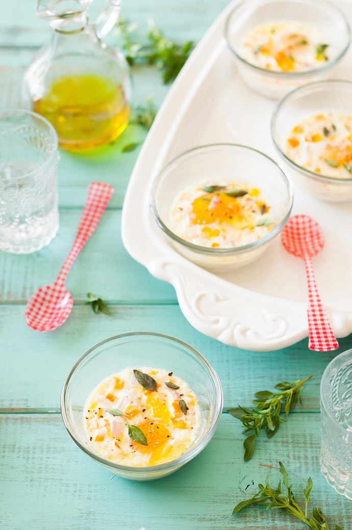 Garden Vegetable Baked Eggs Handmade Charlotte