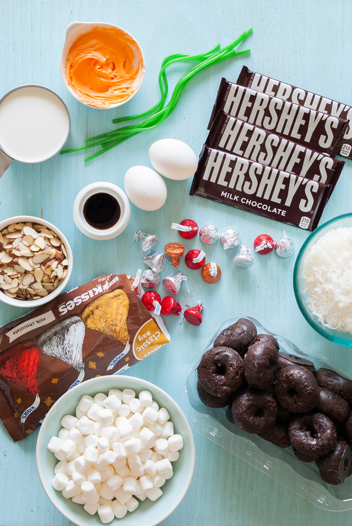 DoubleDrenched Chocolate Doughnut Bread Pudding Handmade Charlotte