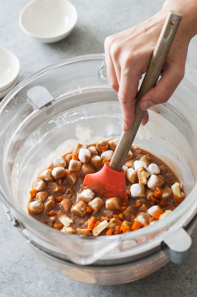 WinYouOver Fruit Cake with Chocolate Glaze Handmade Charlotte