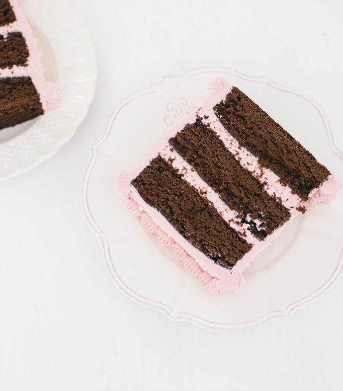 Rectangle Cake with Vanilla Buttercream Recipe