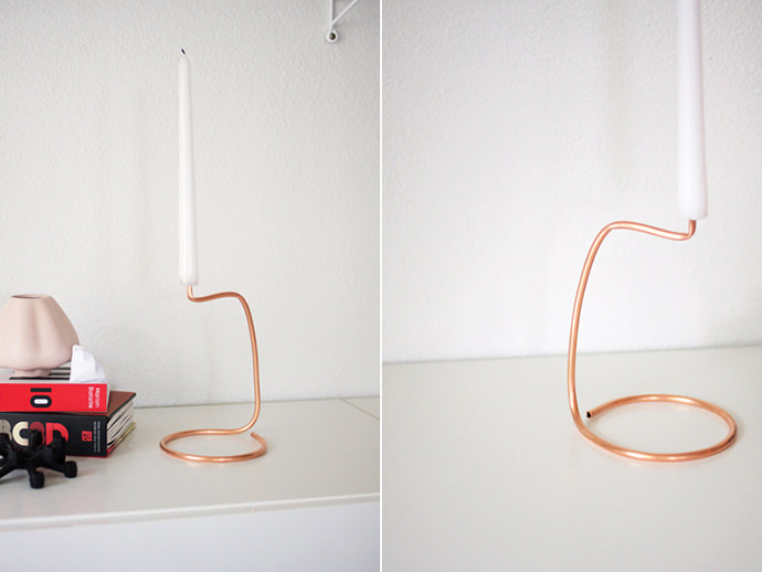 DIY Copper Candle Holder, tutorial via A Merry Mishap