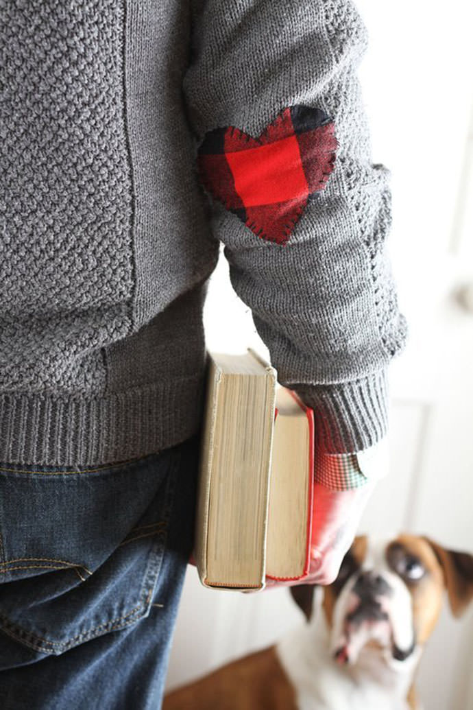 DIY Heart Elbow Patches
