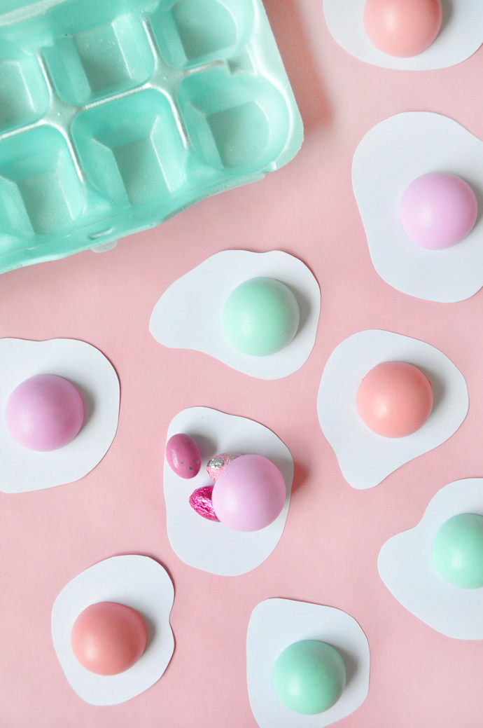 DIY Sunny-Side Up Easter Eggs