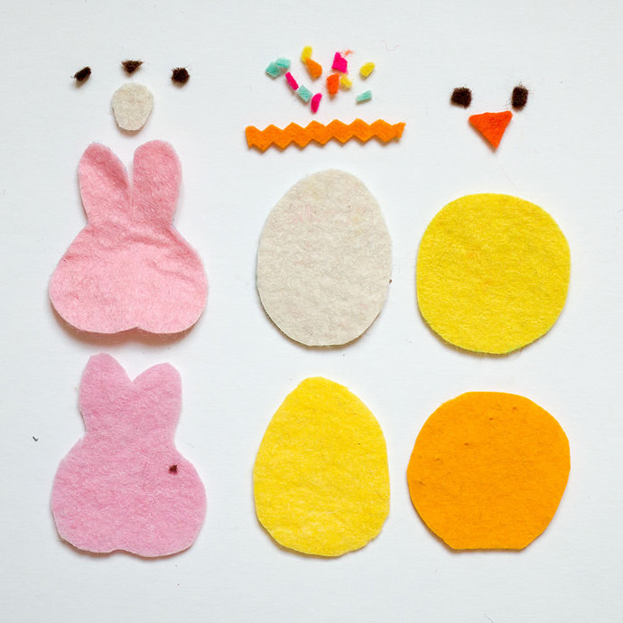 DIY Easter Kite Brooches