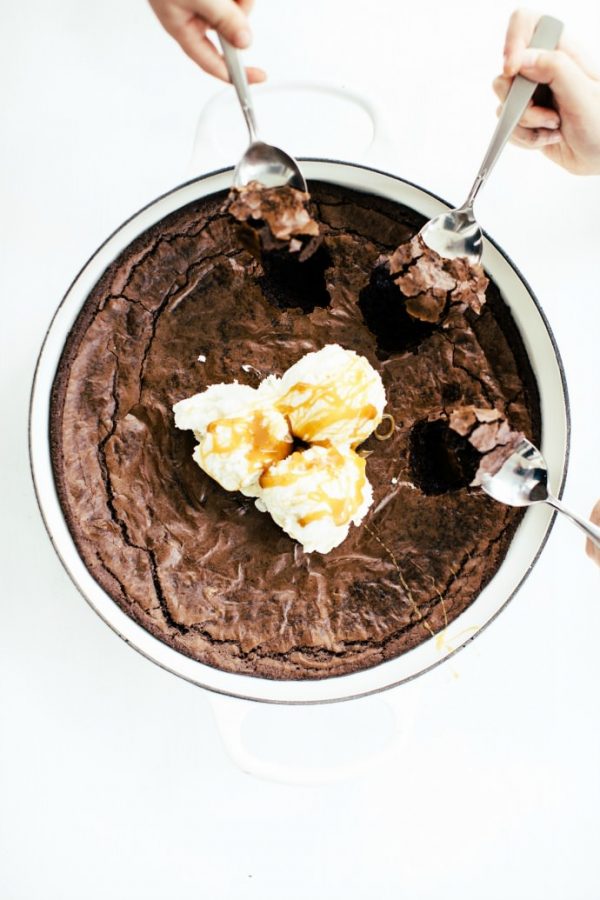 Decadent Skillet Brownie Recipe Handmade Charlotte