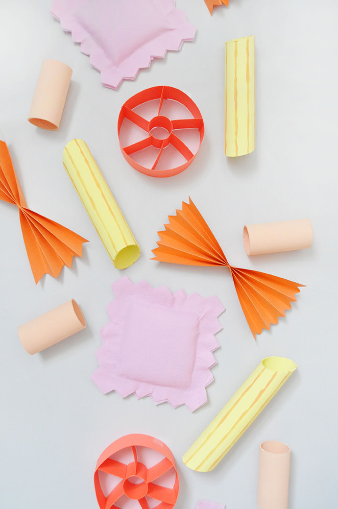 DIY Giant Pasta Necklace Party