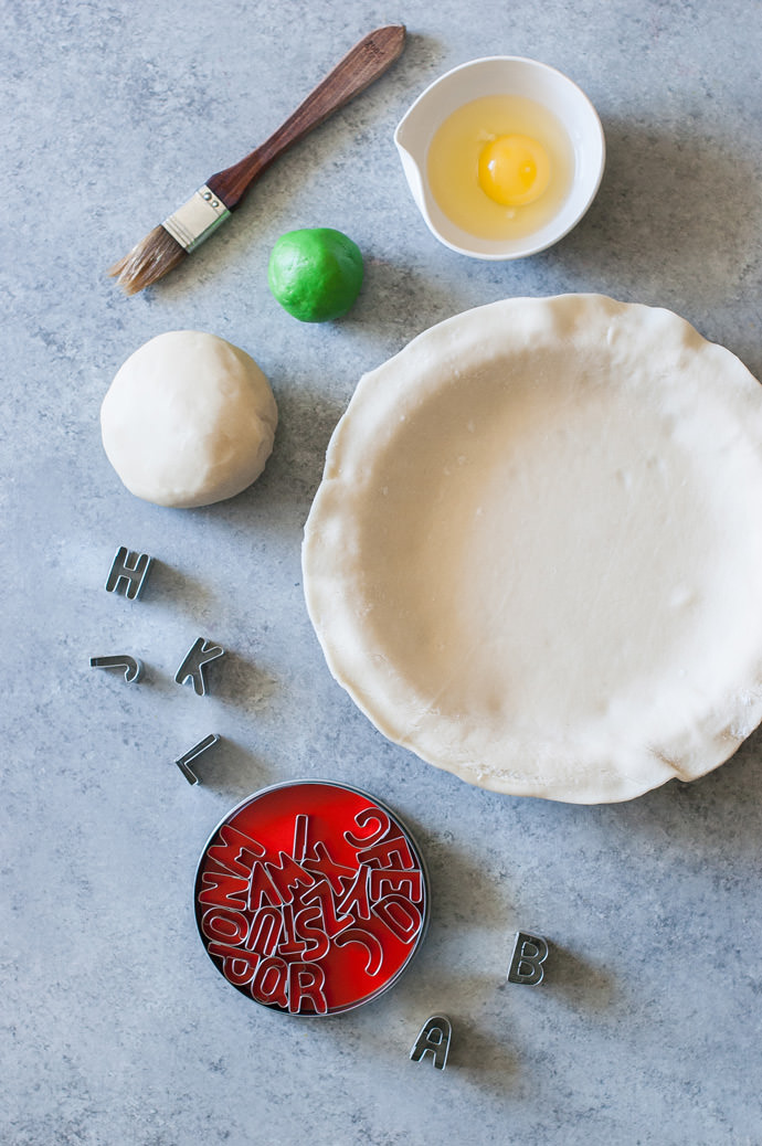 Alphabet Pie Crust Recipe & Tutorial