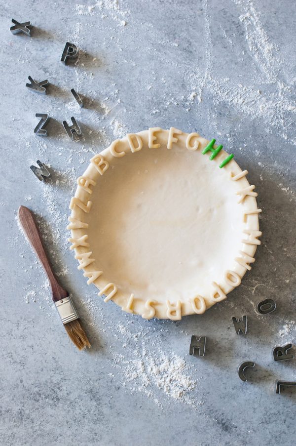 Alphabet Pie Crust Tutorial Handmade Charlotte