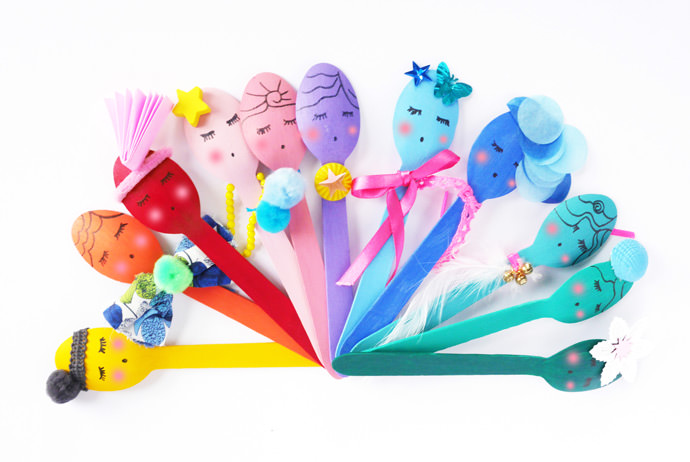 Recycled Wooden Spoon Puppets