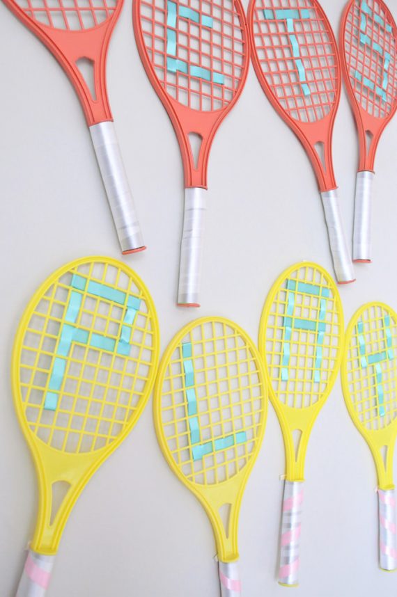 DIY Tennis Racquet Decor Handmade Charlotte
