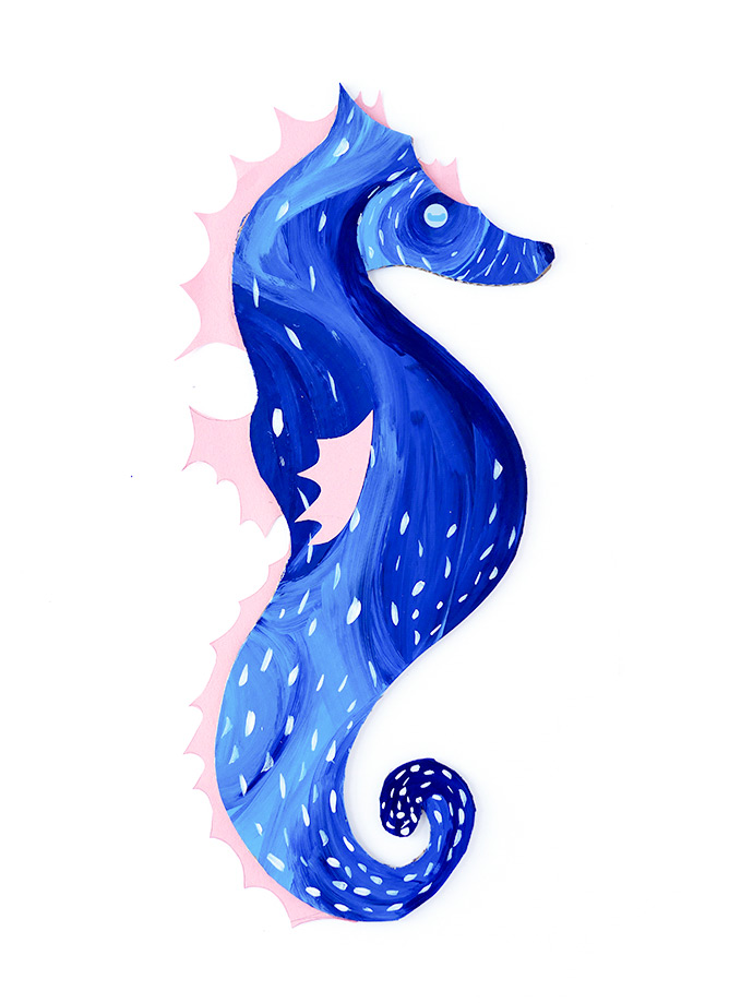 DIY Seahorse Pinata - Perfect for a kid's party!