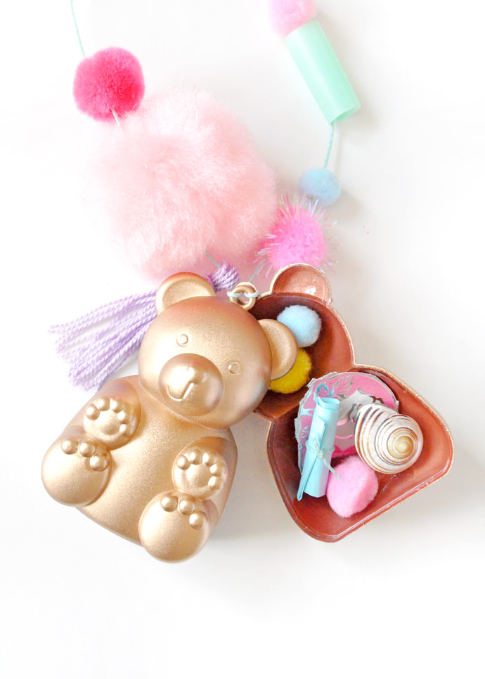 teddy bear locket