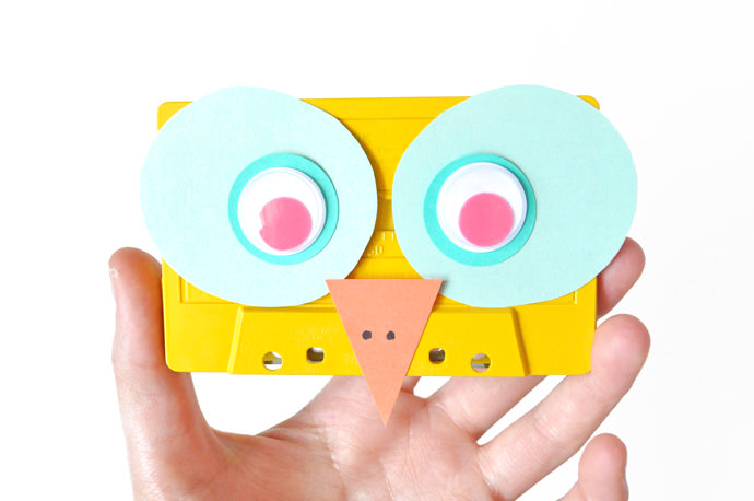 DIY Recycled Cassette Faces