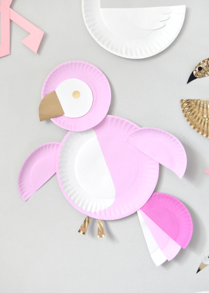 DIY Paper Plate Birds