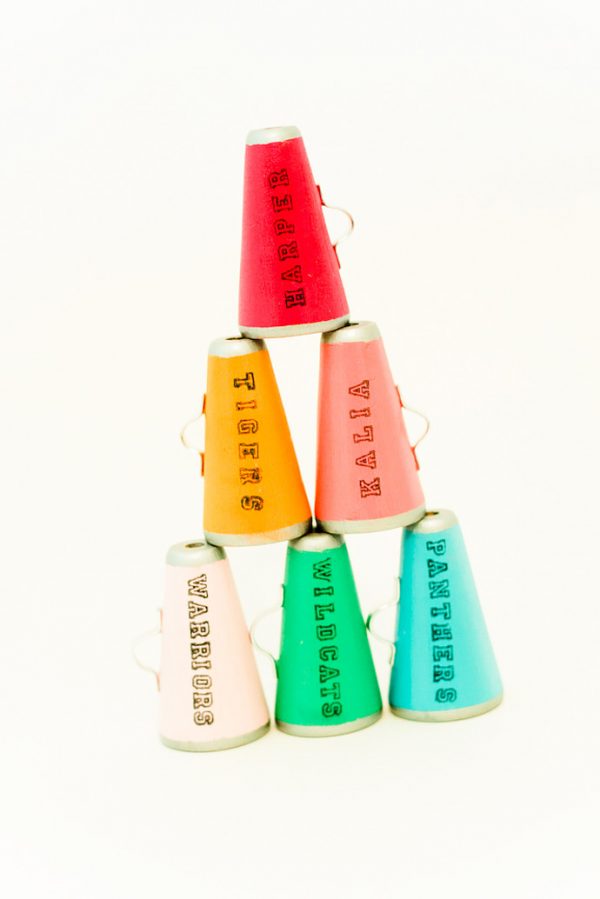DIY Mini Megaphone Place Cards Handmade Charlotte