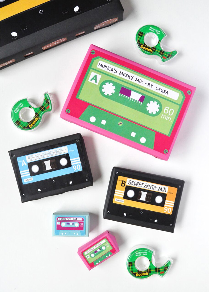 Diy Cassette Tape Gift Wrap Handmade Charlotte