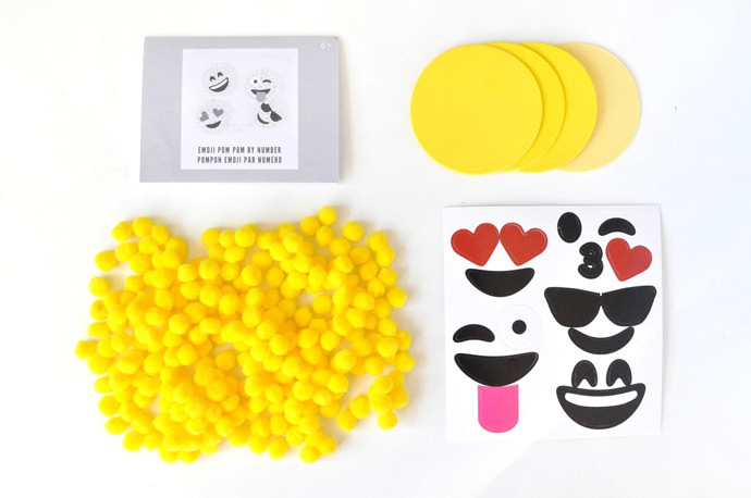 DIY Emoji Pom Pom by Number