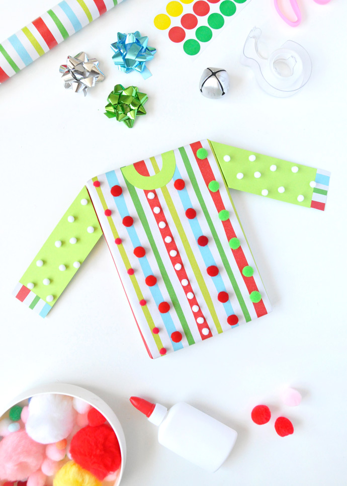 ugly christmas sweater wrapping paper