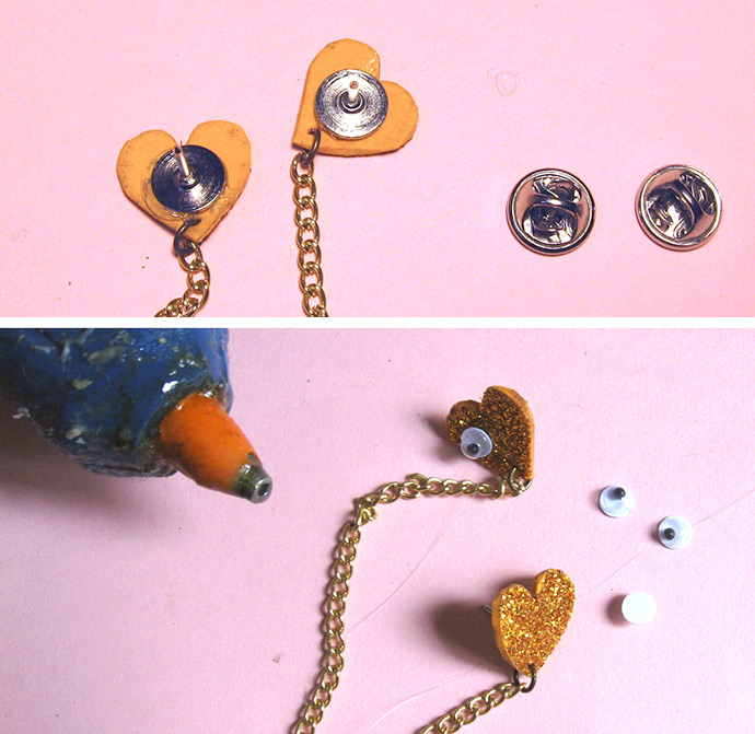 DIY Loving Hearts Collar Pin