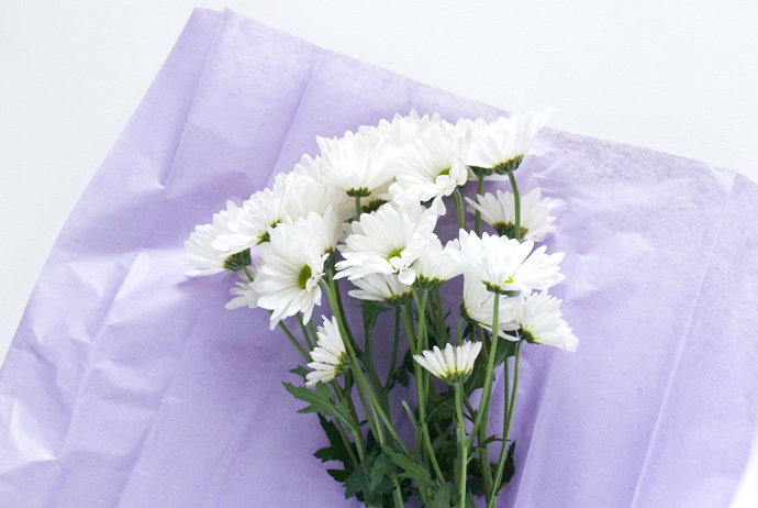 Printable Fresh Flower Bouquet Wrap