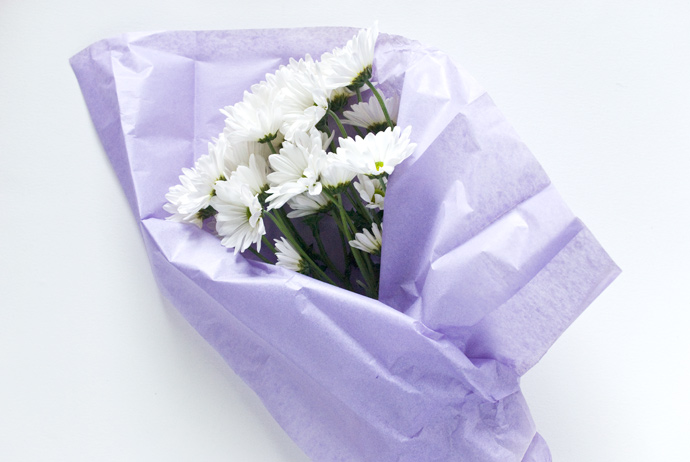 Printable Fresh Flower Bouquet Wrap