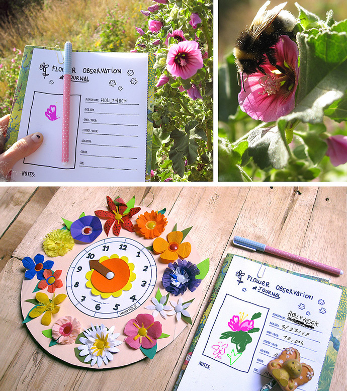 DIY Floral Toy Clock