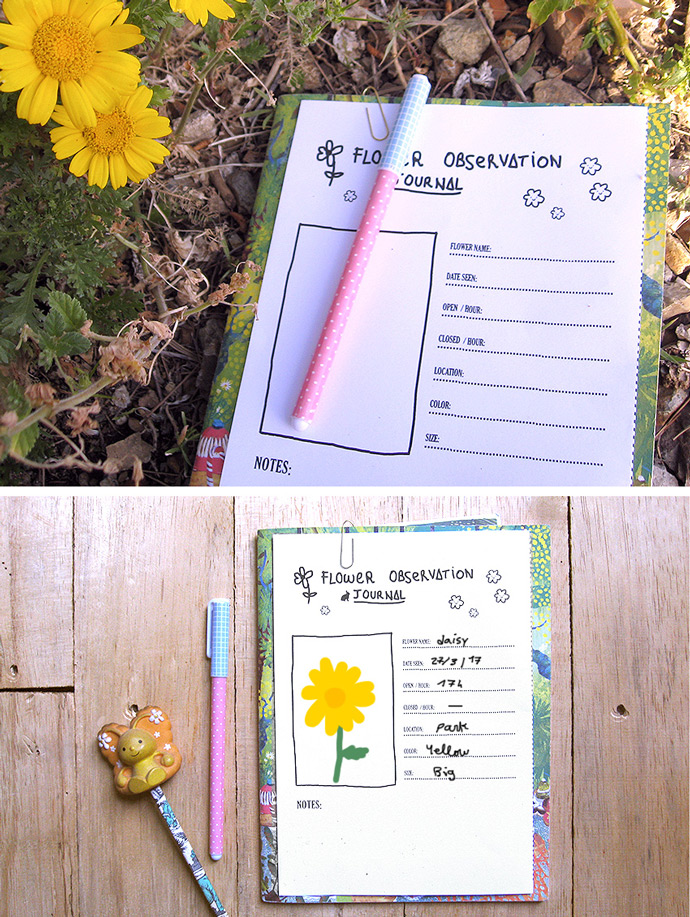 DIY Floral Toy Clock