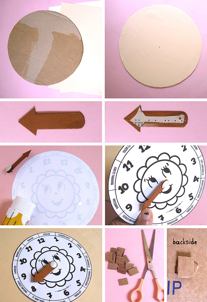 DIY Floral Toy Clock
