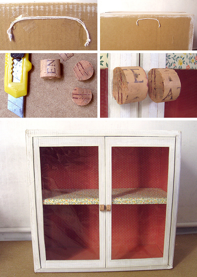 DIY Cardboard Display Cabinet