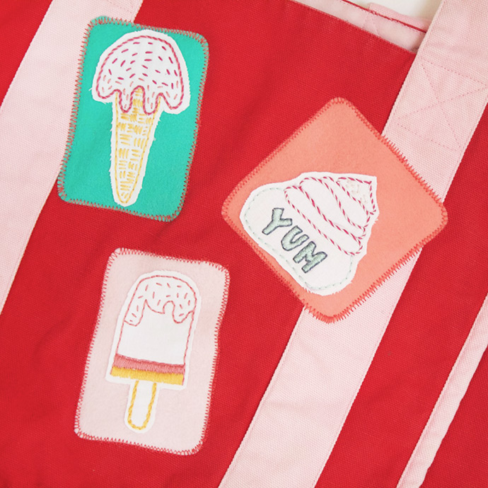 Ice Cream Embroidery Patches