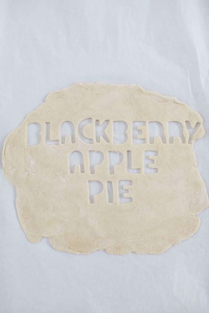 Blackberry Apple Slab Pie