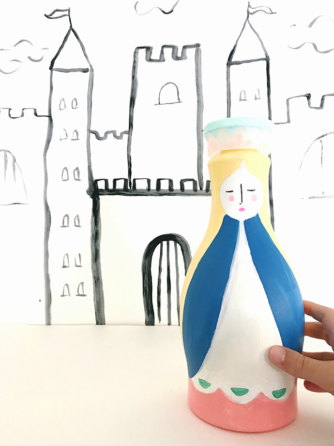 Upcycled Almond Milk Bottle Dolls