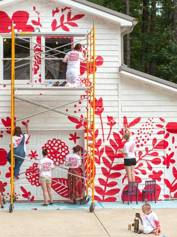 How to Paint a Gigantic Mural Handmade Charlotte
