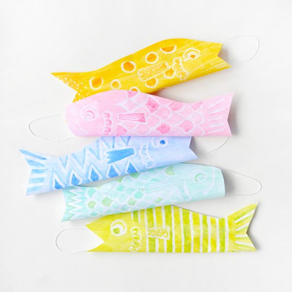 Watercolor Japanese Windsocks | Handmade Charlotte