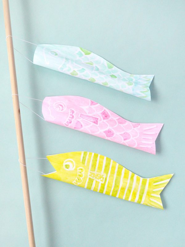 Watercolor Japanese Windsocks | Handmade Charlotte