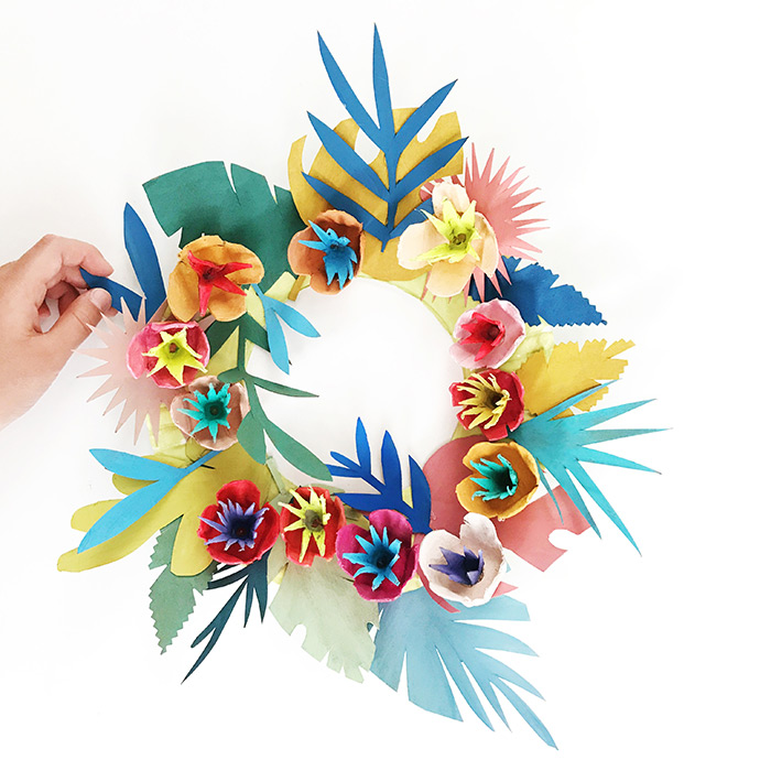 Upcycled Island Wreath