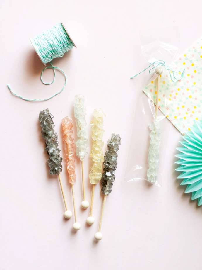 Faux Rock Candy Magnets