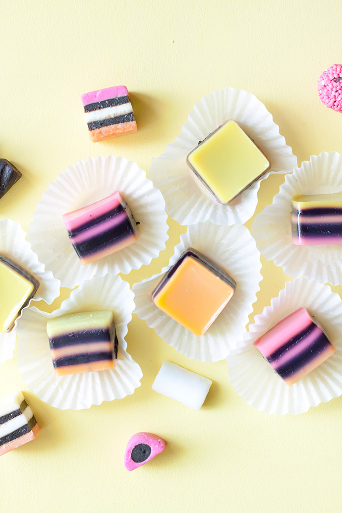 Licorice Allsorts Gelatin Squares Handmade Charlotte