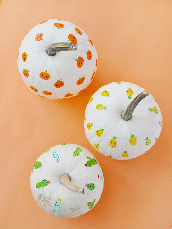 DIY Fingerprint Art Pumpkins Handmade Charlotte