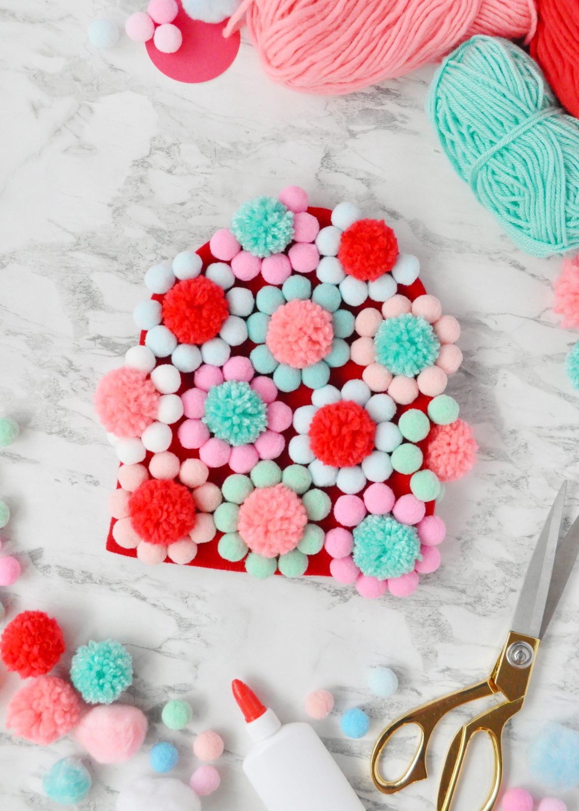 DIY PomPom Hat Handmade Charlotte