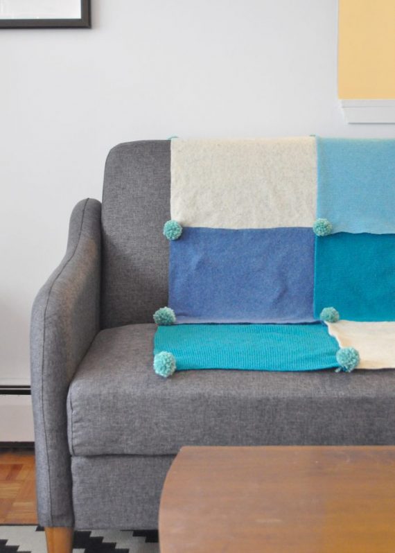 NoSew Felted Throw Blanket Handmade Charlotte