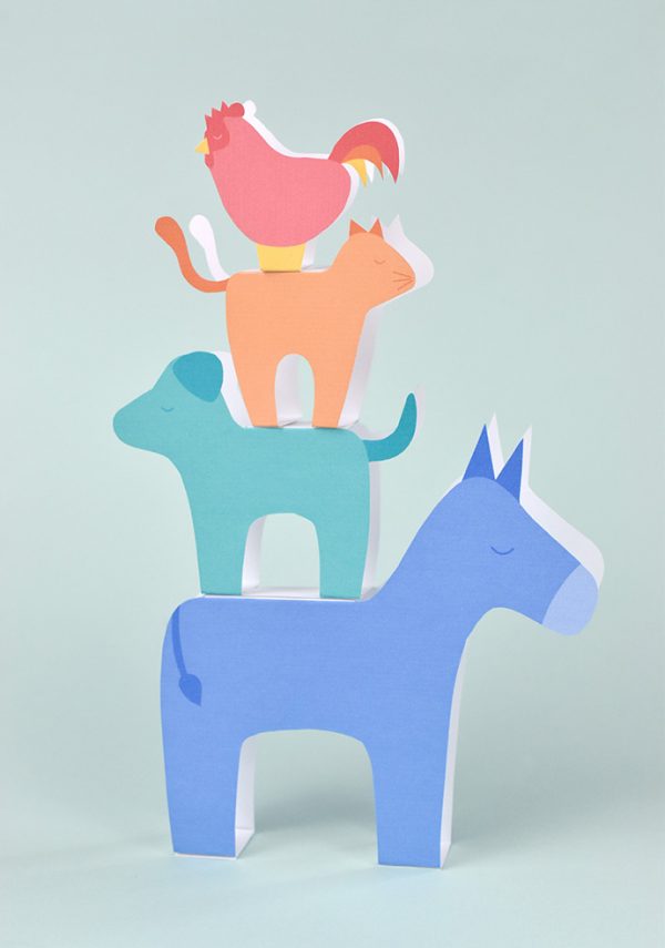 Printable Bremen Town Musicians Stackers | Handmade Charlotte