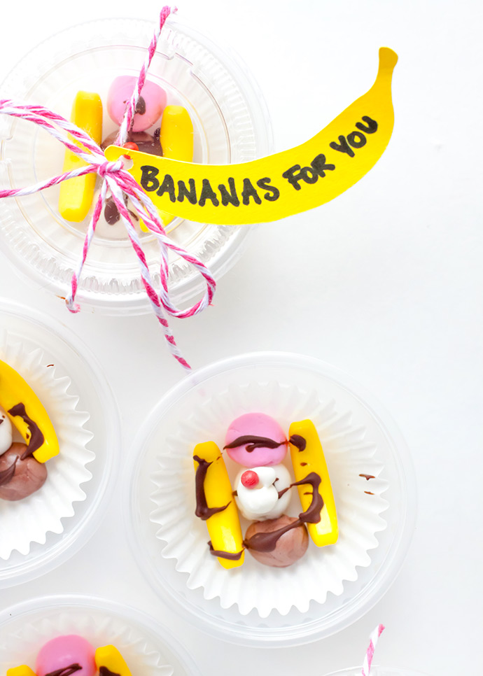 Candy Banana Split Valentines Handmade Charlotte